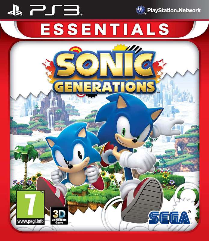 Sonic Generations - Essentials (PS3)(New) - SEGA 120G