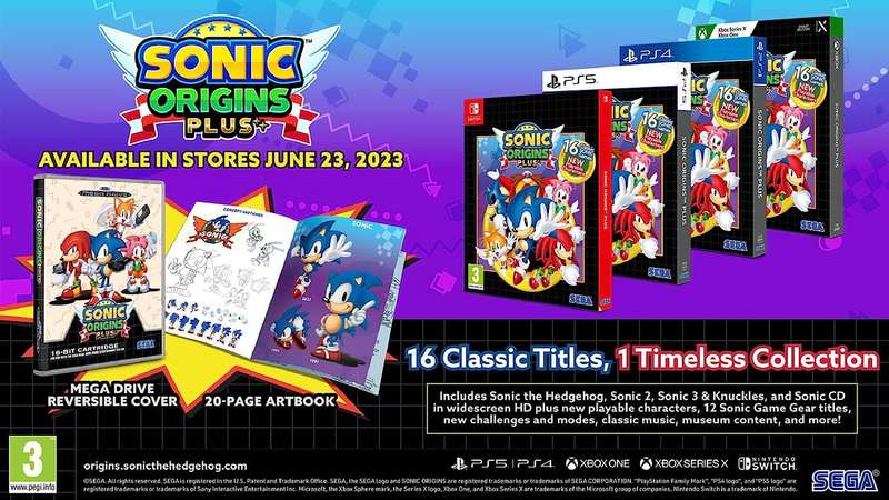 Sonic Origins Plus - Limited Edition (NS / Switch)(New) - SEGA 200G