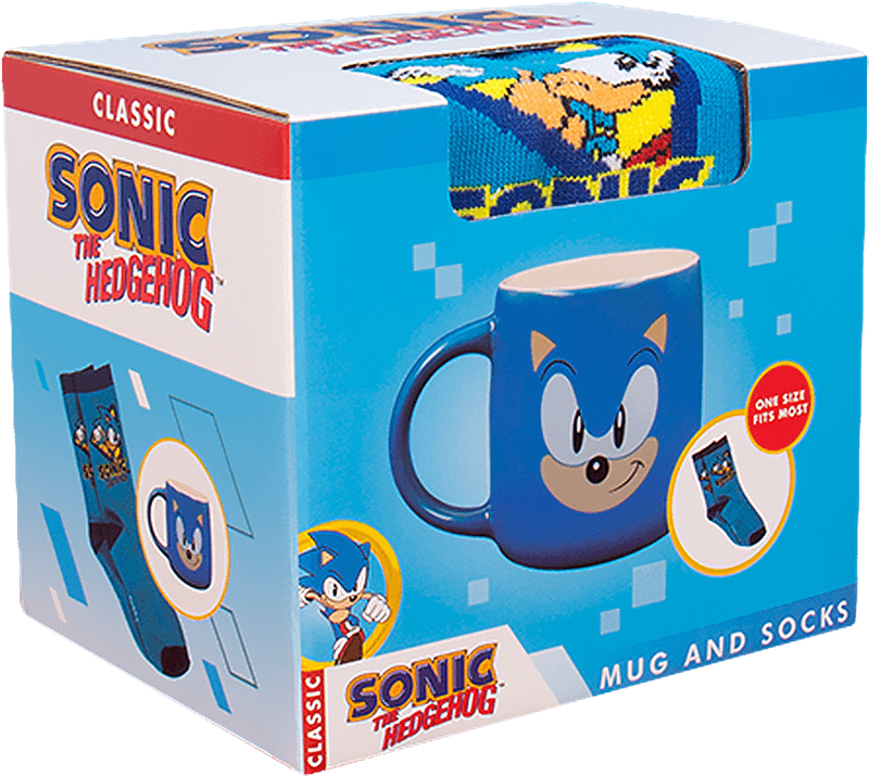 Sonic the Hedgehog - Mug and Socks (New) - Fizz Creations 500G