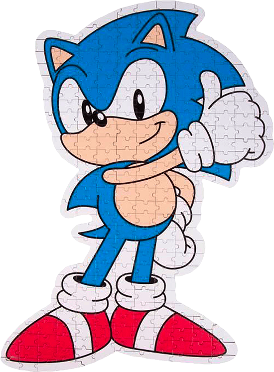 Sonic the Hedgehog Shaped Jigsaw - 250 Piece Puzzle (New) - Fizz Creations 350G