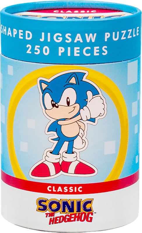 Sonic the Hedgehog Shaped Jigsaw - 250 Piece Puzzle (New) - Fizz Creations 350G