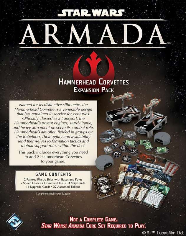 Star Wars: Armada - Hammerhead Corvettes Expansion Pack (New) - Fantasy Flight Games 1500G