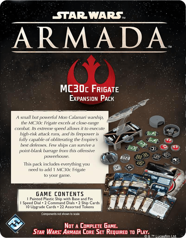 Star Wars: Armada - MC30c Frigate Expansion Pack (New) - Fantasy Flight Games 900G