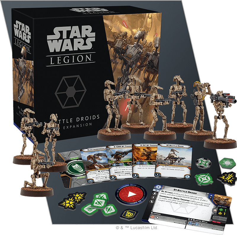 Star Wars: Legion - B1 Battle Droids Unit Expansion (New) - Fantasy Flight Games 500G