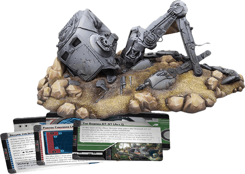 Star Wars: Legion - Downed AT-ST Battlefield Expansion (New) - Fantasy Flight Games 1000G