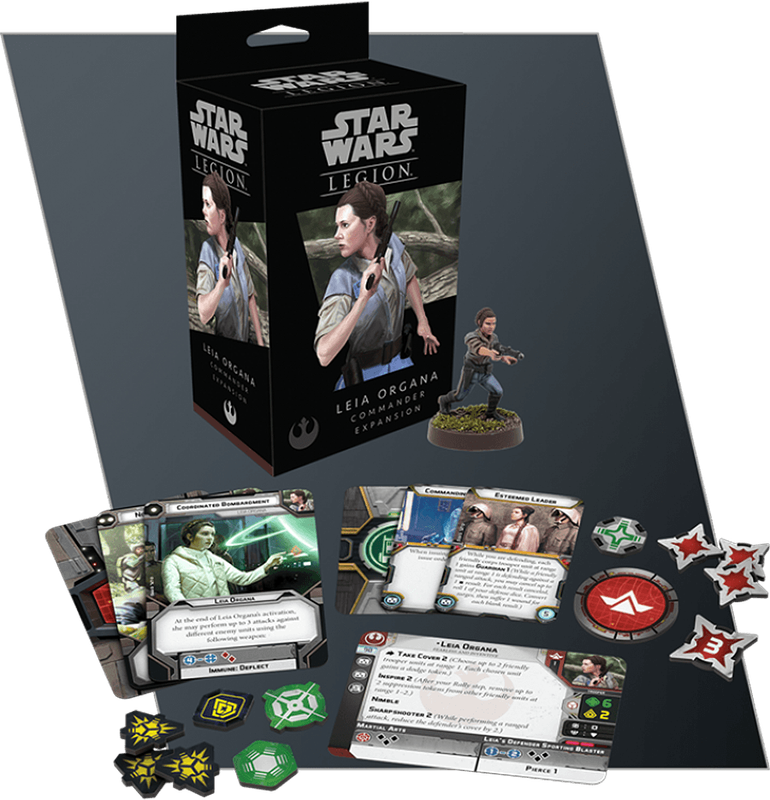 Star Wars: Legion - Leia Organa Commander Expansion (New) - Fantasy Flight Games 400G