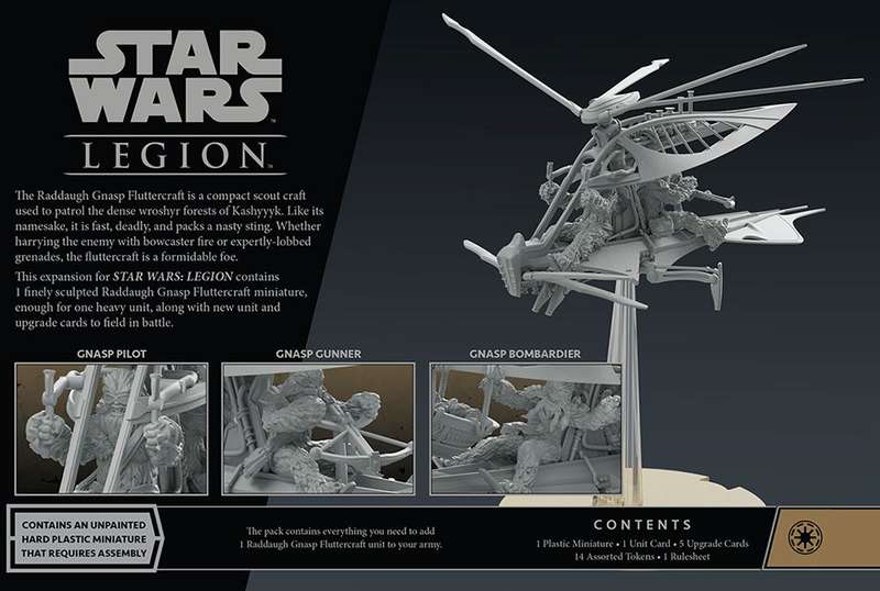 Star Wars: Legion - Raddaugh Gnasp Fluttercraft Unit Expansion (New) - Asmodee 1000G