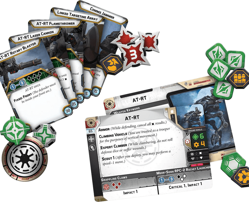 Star Wars: Legion - Republic AT-RT Unit Expansion (New) - Fantasy Flight Games 800G