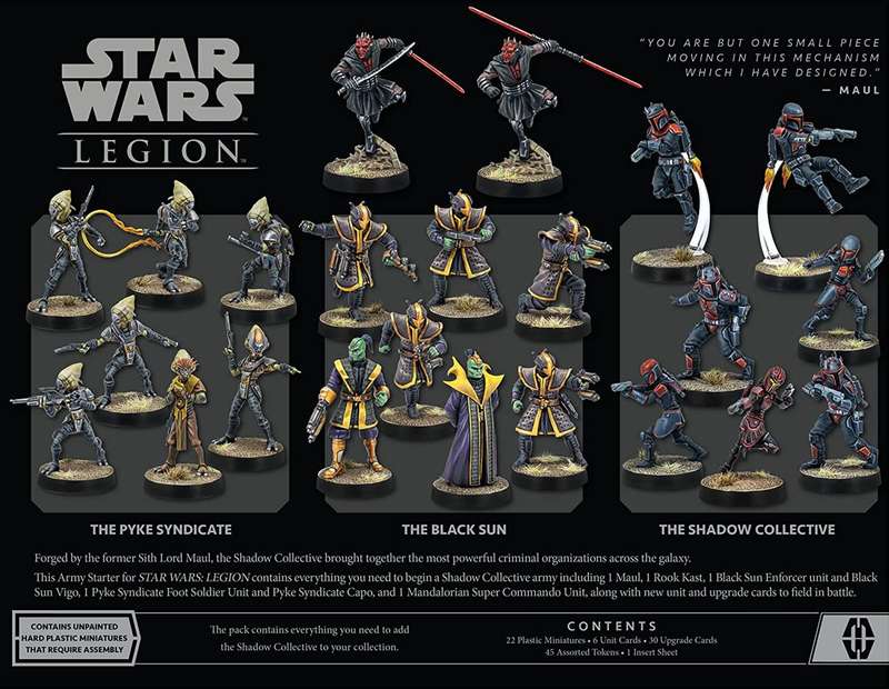 Star Wars: Legion - Shadow Collective Starter Set (New) - Asmodee 2000G