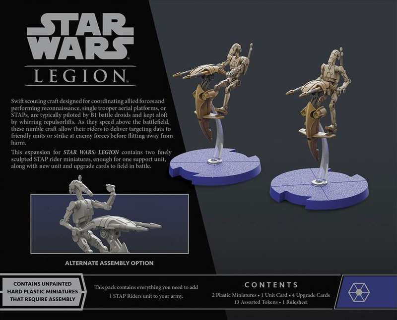 Star Wars: Legion - STAP Riders Unit Expansion (New) - Fantasy Flight Games 800G