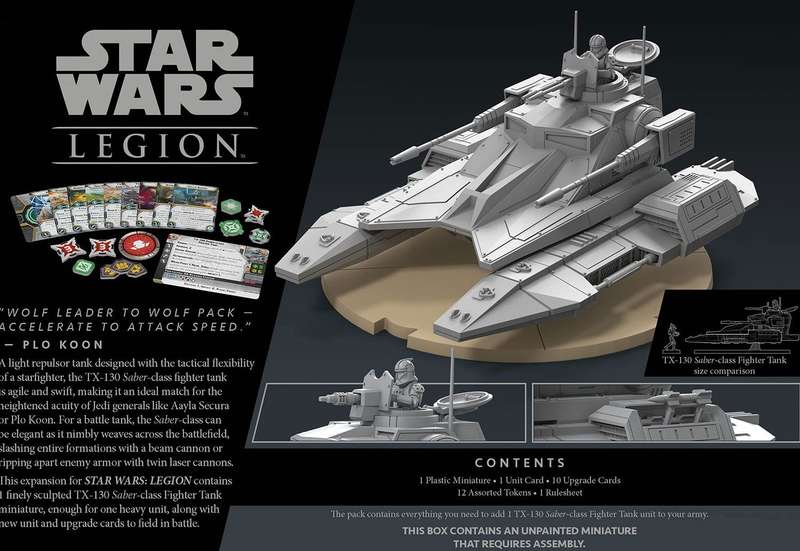 Star Wars: Legion - TX-130 Saber-class Fighter Tank Unit Expansion (New) - Asmodee 1000G