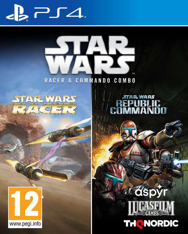 Star Wars: Racer & Republic Commando Combo (PS4)(New) - THQ Nordic / Nordic Games 90G