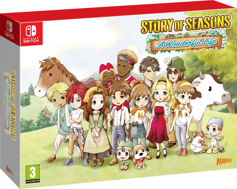Story of Seasons: A Wonderful Life - Limited Edition (NS / Switch)(New) - Marvelous Games 1500G