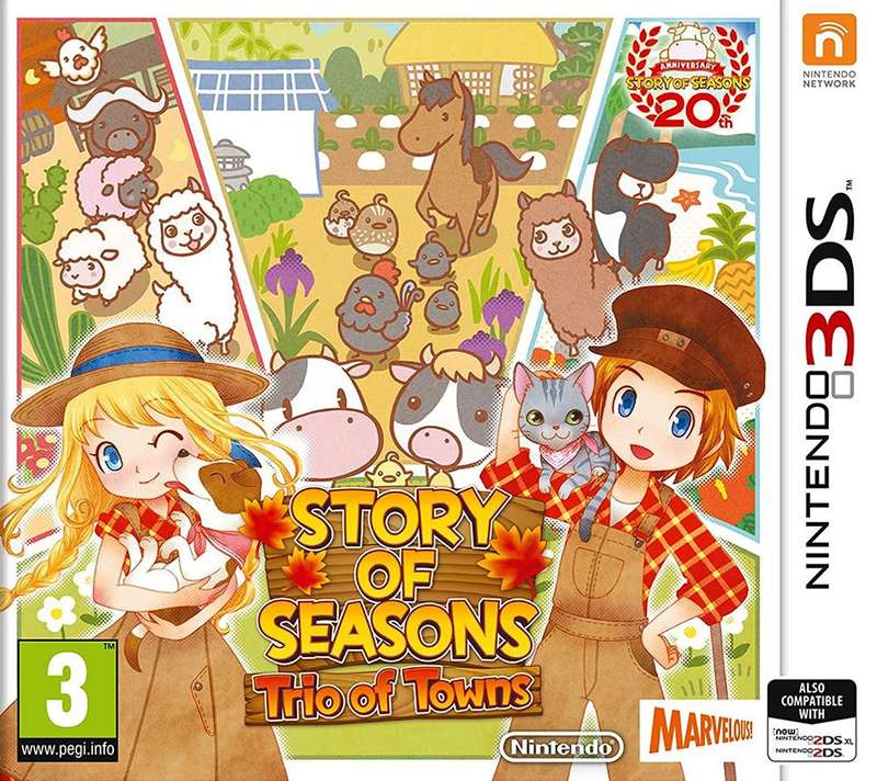 Story of Seasons: Trio of Towns (3DS)(New) - Nintendo 110G