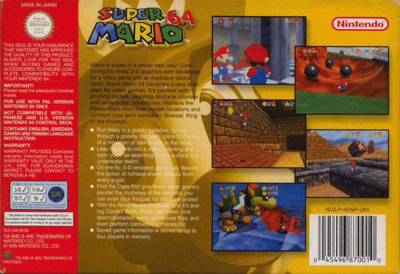 Super Mario 64 (Cart Only)(N64)(Pwned) - Nintendo 130G
