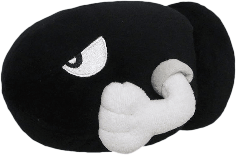 Super Mario: 6'' Bullet Bill Plush (New) - Little Buddy 200G