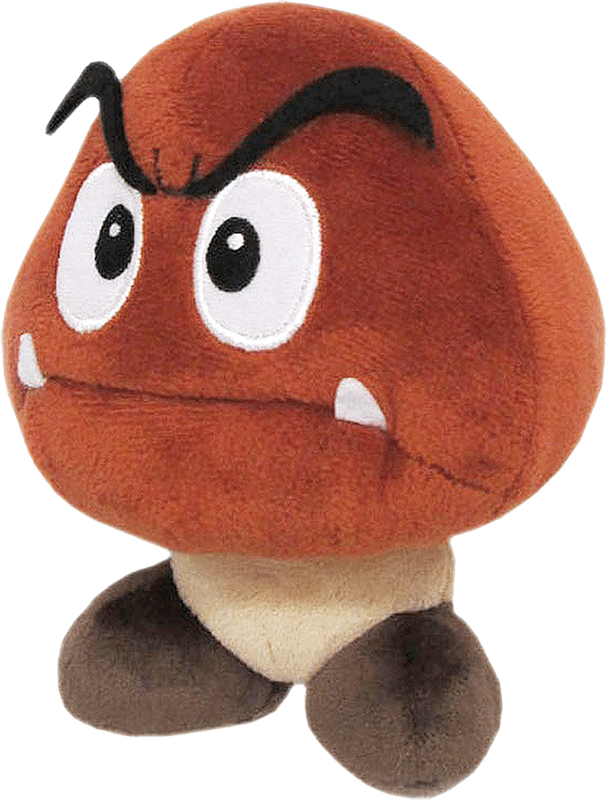Super Mario: 6'' Goomba Plush (New) - Little Buddy 200G
