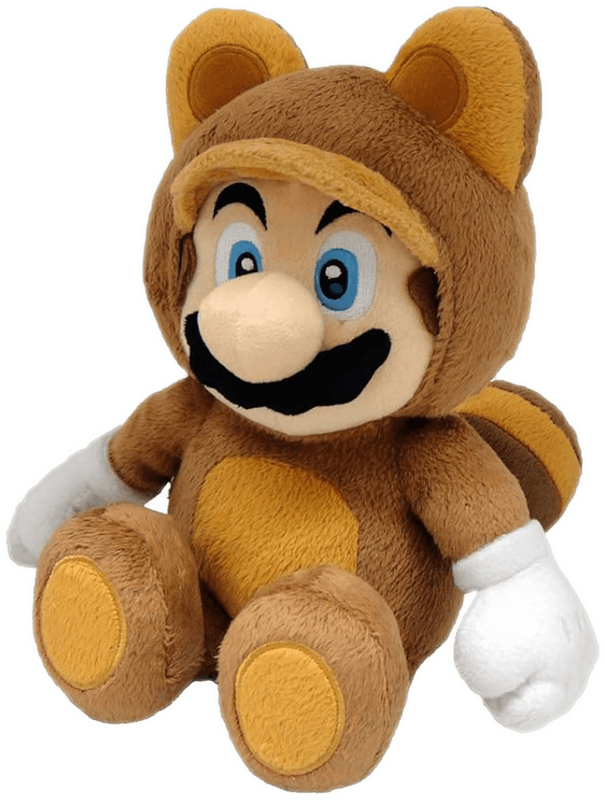 Super Mario: 9'' Tanooki Mario Plush (New) - Little Buddy 250G