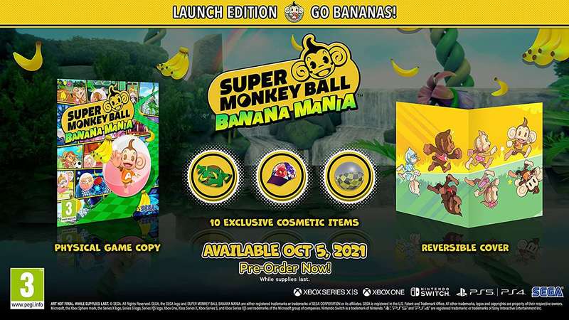 Super Monkey Ball: Banana Mania - Launch Edition (PS4)(New) - SEGA 90G
