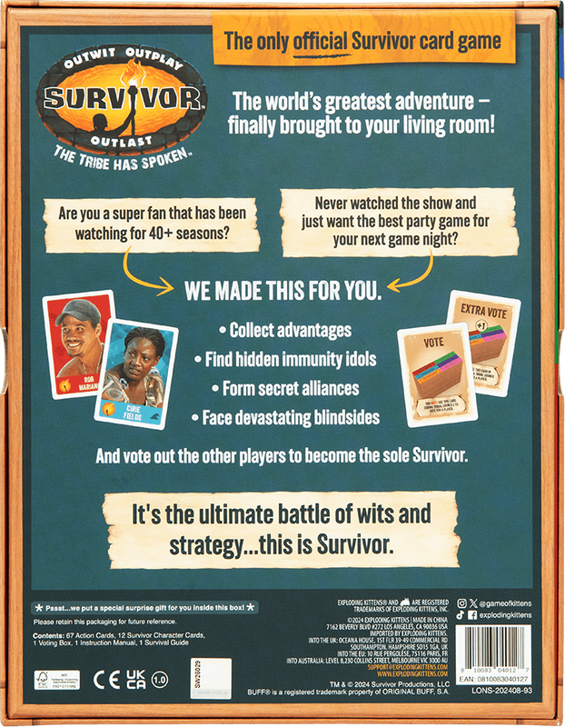 Survivor: The Tribe Has Spoken (New) - The Oatmeal 1000G