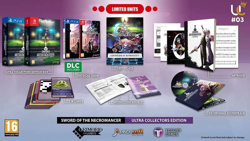Sword of the Necromancer - Ultracollector's Edition (PS4)(New) - JanduSoft 500G