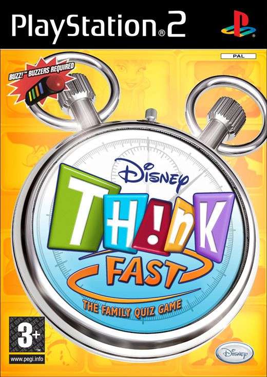 Th!nk Fast: The Family Quiz Game (PS2)(New) - Disney Interactive Studios 130G