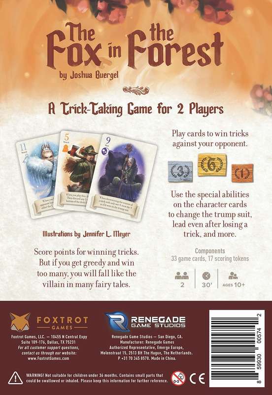 Fox in the Forest, The (New) - Renegade Game Studios 250G