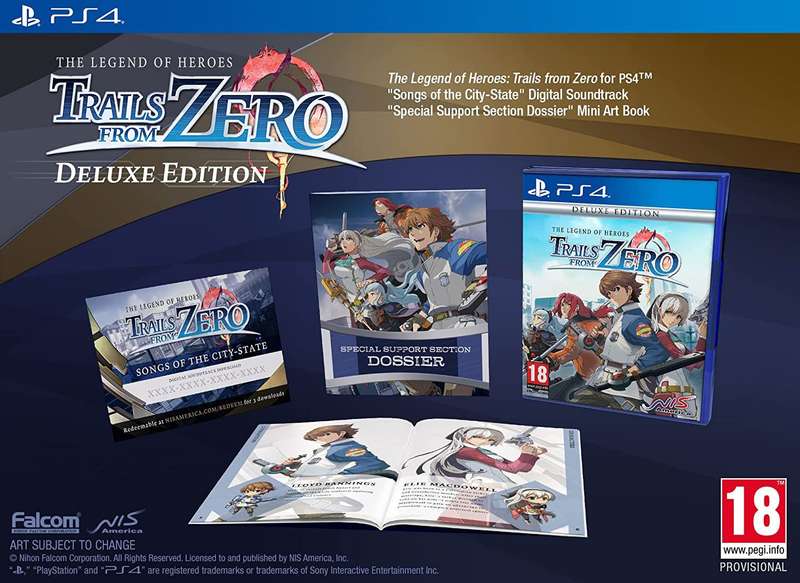 Legend of Heroes, The: Trails from Zero - Deluxe Edition (PS4)(New) - NIS America / Europe 90G