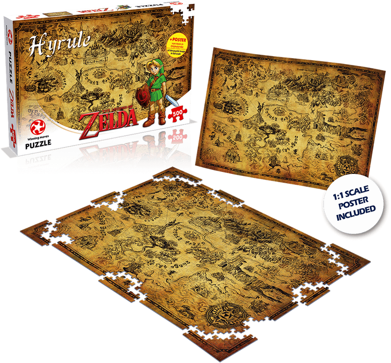 Legend of Zelda, The: Hyrule Field - 500 Piece Puzzle (New) - Winning Moves 1000G