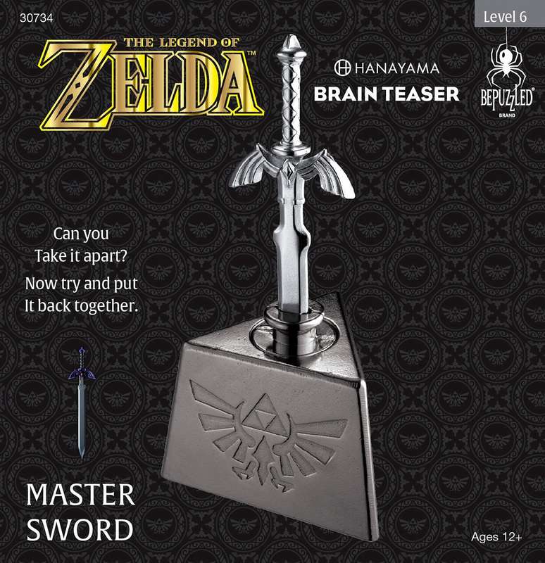 Legend of Zelda, The - Master Sword Hanayama Brain Teaser - Level 6 (New) - BePuzzled 500G