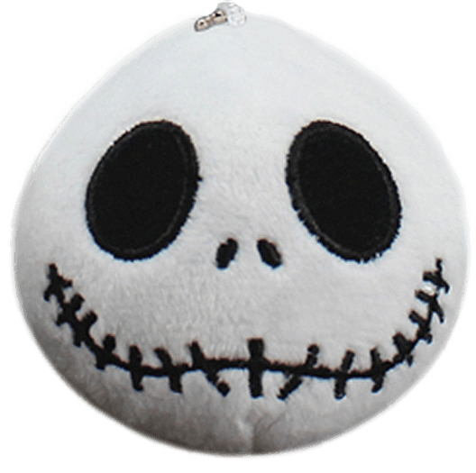 The Nightmare Before Christmas - Jack Skellington Head - 7cm Plush (New) - Various 100G