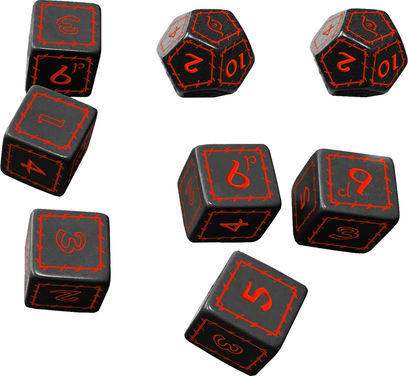One Ring RPG, The - Sauronic Black Dice Set (New) - Free League Publishing 400G