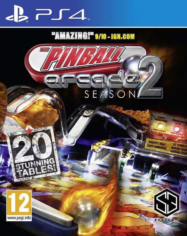 Pinball Arcade, The - Season 2 (PS4)(New) - System 3 90G