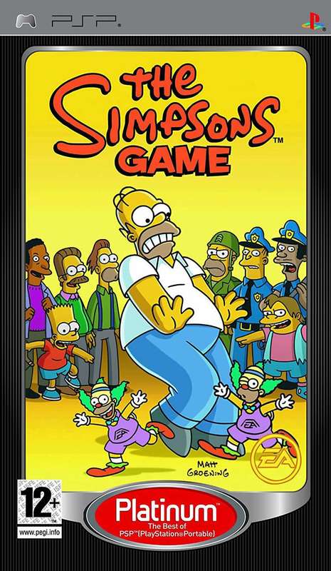 Simpsons Game, The - Platinum (PSP)(Pwned) - Electronic Arts / EA Games 80G