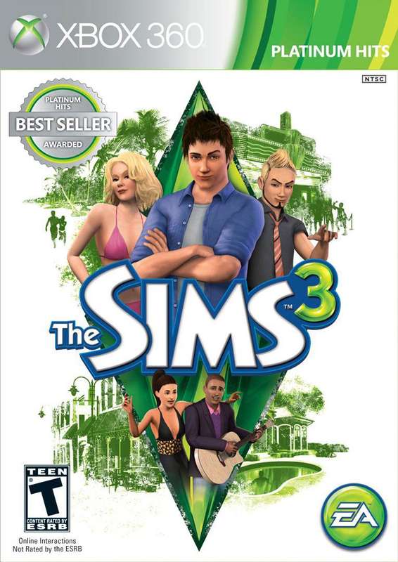 Sims 3, The - Platinum Hits (NTSC/U)(Xbox 360)(New) - Electronic Arts / EA Games 130G
