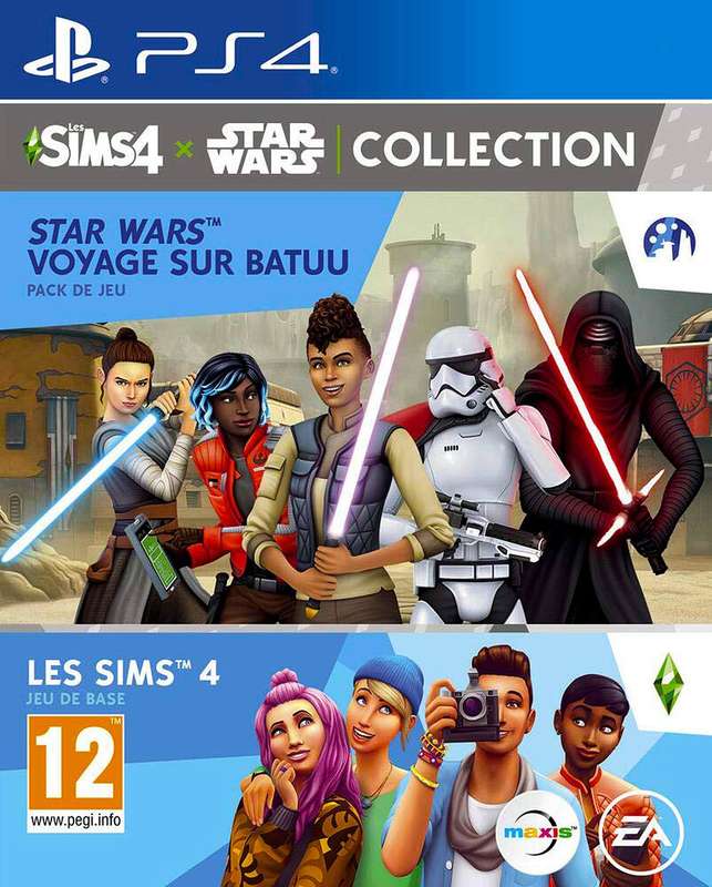 Sims 4, The + Star Wars: Journey to Batuu Expansion Pack Bundle *Non-English Cover* (PS4)(New) -