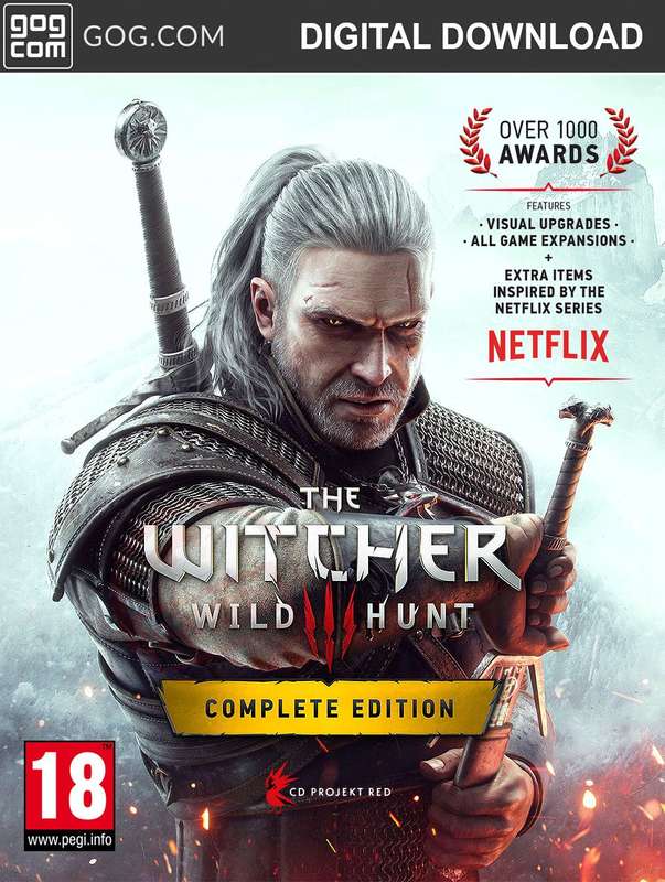 Witcher III, The: Wild Hunt - Complete Edition [Digital Code](PC)(New) - Namco Bandai Games