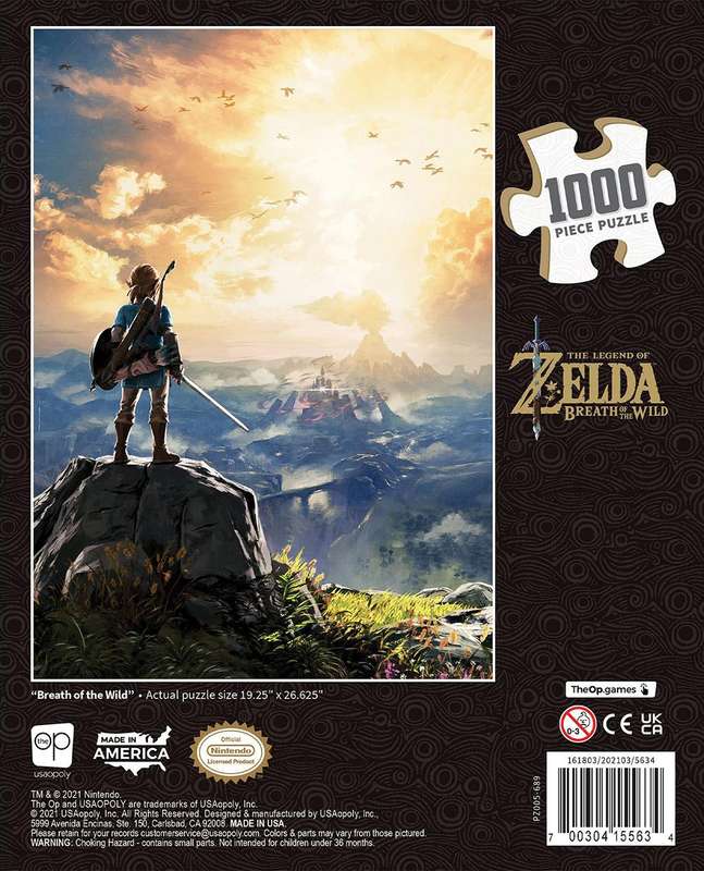 Legend of Zelda, The: Breath of the Wild - 1000 Piece Puzzle (New) - USAopoly / The OP Games 1000G