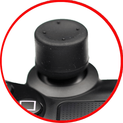 Controller Thumb Grips - Silicone Enhanced Precision - Black (PS1 / PS2 / PS3 / PS4 / Xbox 360 /