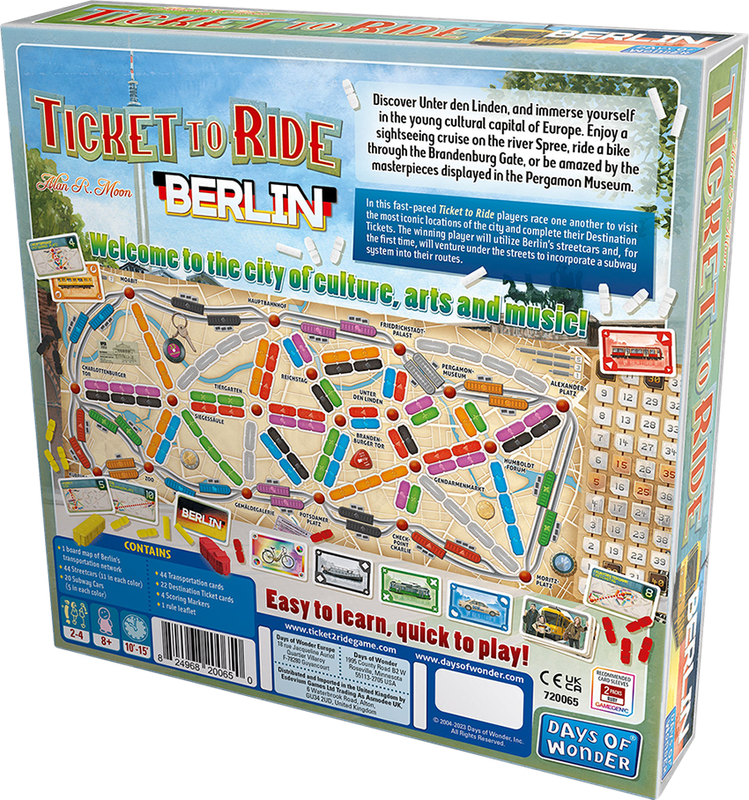 Ticket to Ride: Berlin (New) - Days of Wonder 750G