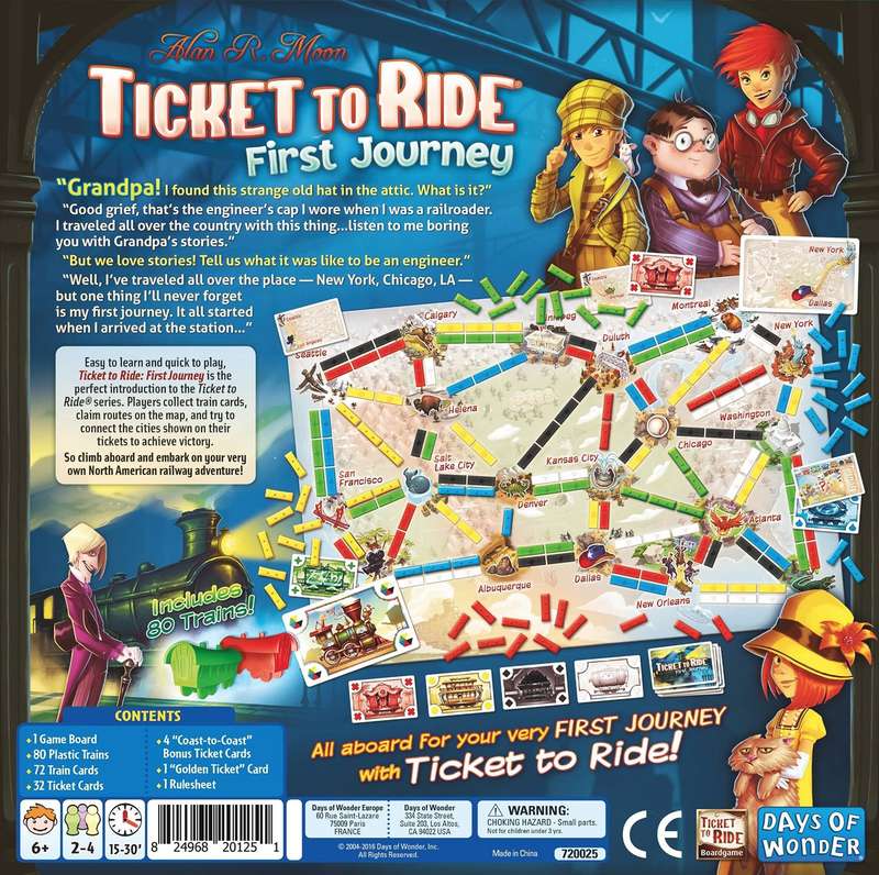 Ticket to Ride: First Journey (New) - Days of Wonder 1200G