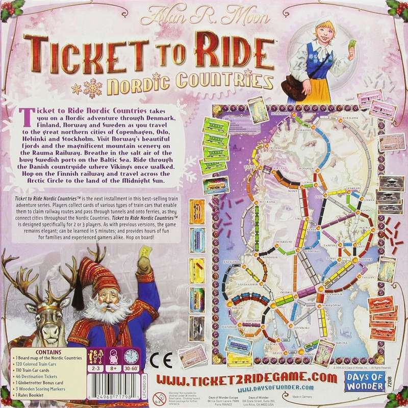 Ticket to Ride: Nordic Countries (New) - Days of Wonder 1600G
