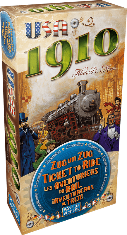 Ticket to Ride: USA 1910 Expansion (New) - Days of Wonder 500G