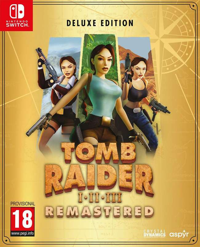 Tomb Raider I + II + III - Remastered - Deluxe Edition (NS / Switch)(New) - Aspyr 350G