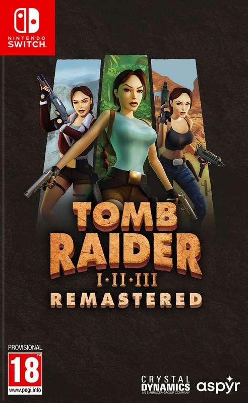 Tomb Raider I + II + III - Remastered (NS / Switch)(New) - Aspyr 100G