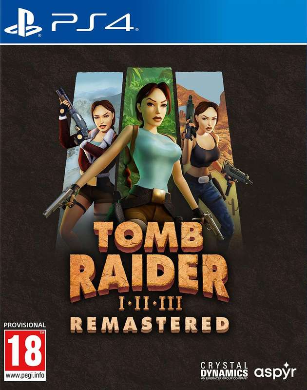 Tomb Raider I + II + III - Remastered (PS4)(New) - Aspyr 90G