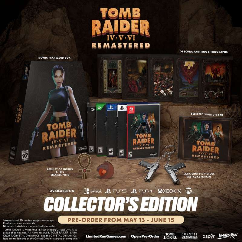 Tomb Raider IV + V + VI - Remastered - Collector's Edition (NTSC/U)(NS / Switch)(New) - Aspyr 3000G