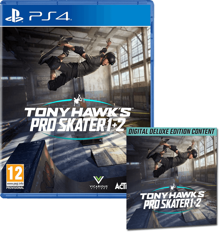 Tony Hawk's Pro Skater 1+2 - Deluxe Edition (PS4)(New) - Activision 90G