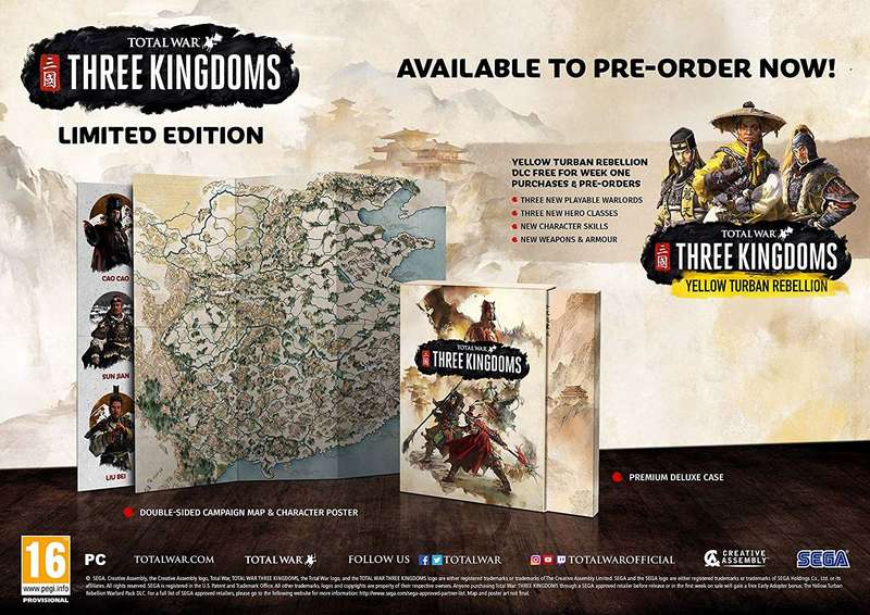 Total War: Three Kingdoms - Limited Edition (PC)(New) - SEGA 200G