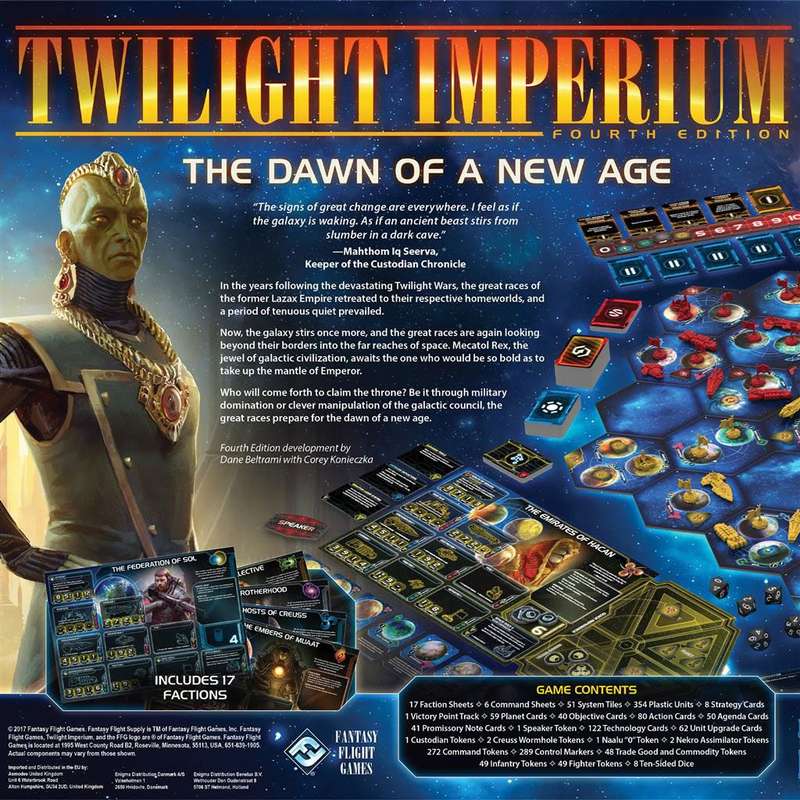 Twilight Imperium - Fourth Edition (New) - Fantasy Flight Games 6500G